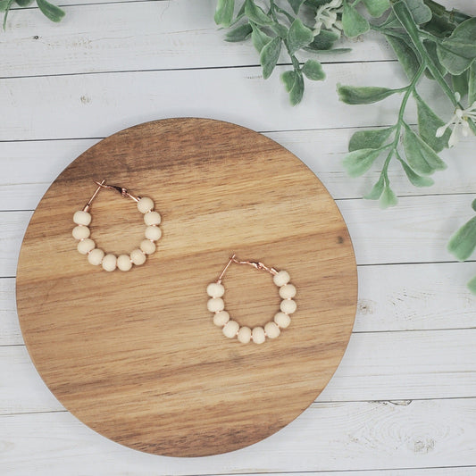 Wooden Hoop Earrings